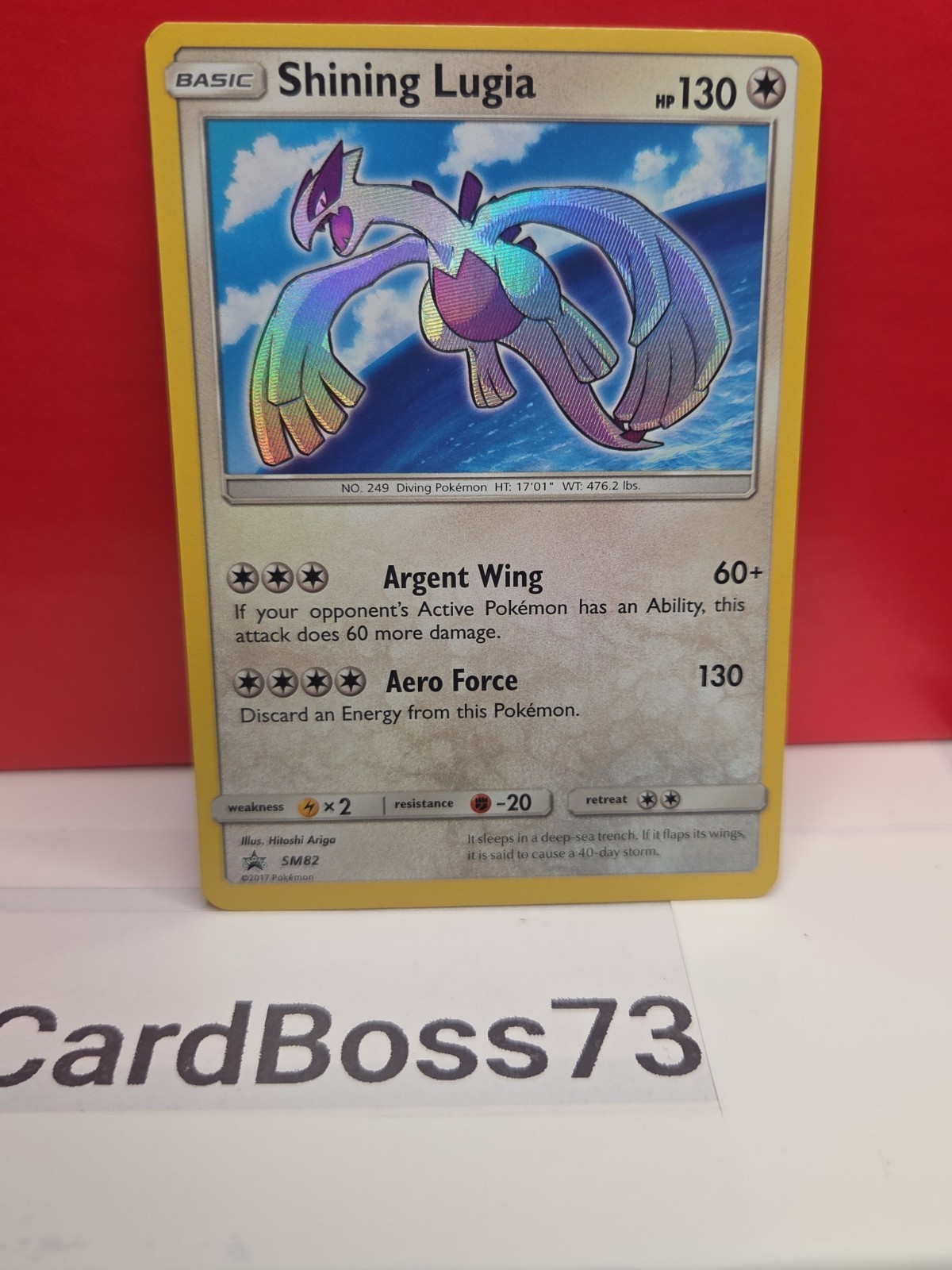 🔥 🌟 Shining Lugia – SM82 – Pokemon Sun & Moon Promo Ultra Rare Card