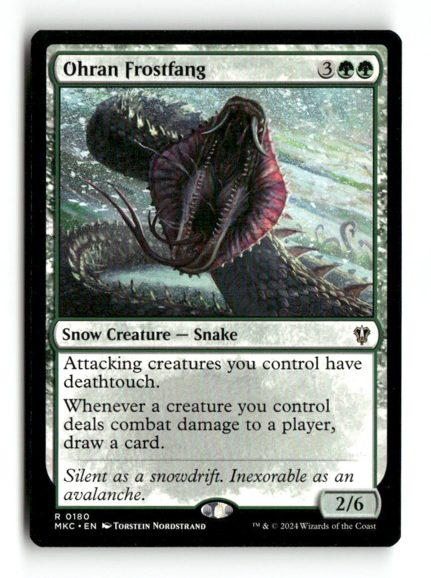 Ohran Frostfang [MKC – 180] Rare NM Commander: Murders at Karlov Manor