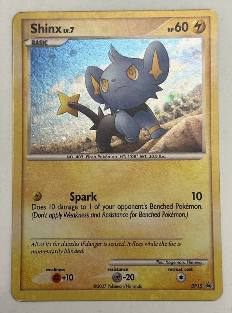 Pokemon Card – D&P Promo #DP15 – SHINX lv.7 (holo-foil) *Played*