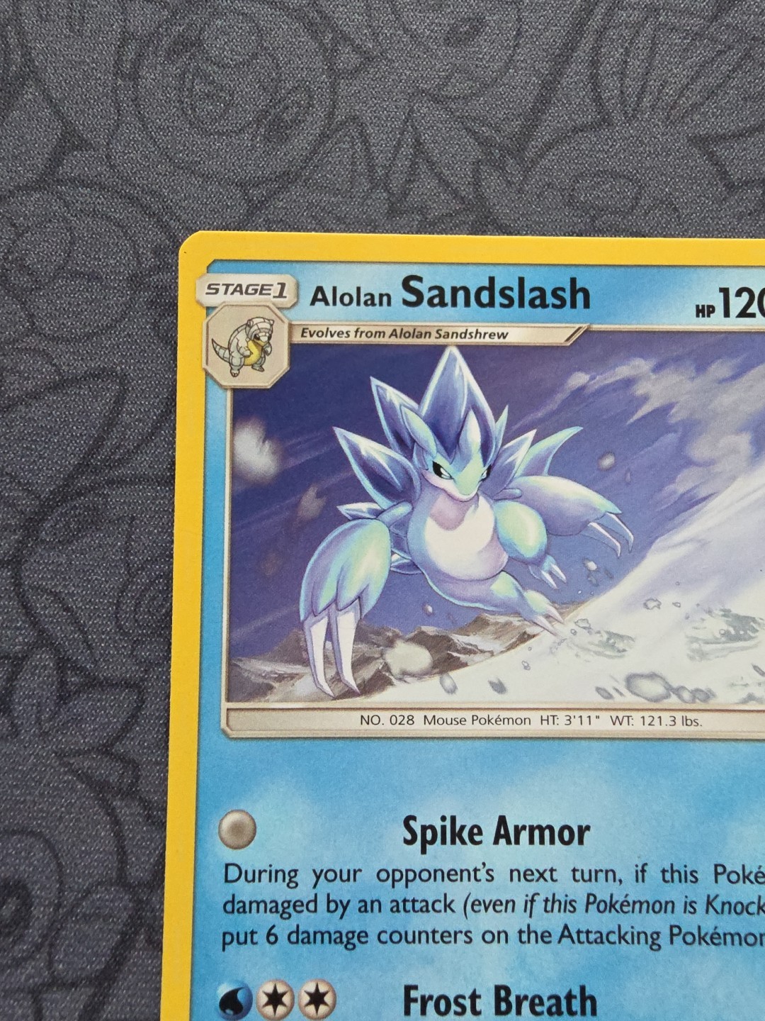 Pokémon: Alolan Sandslash #29/156 Sun & Moon: Ultra Prism Rare Non-holo – I233