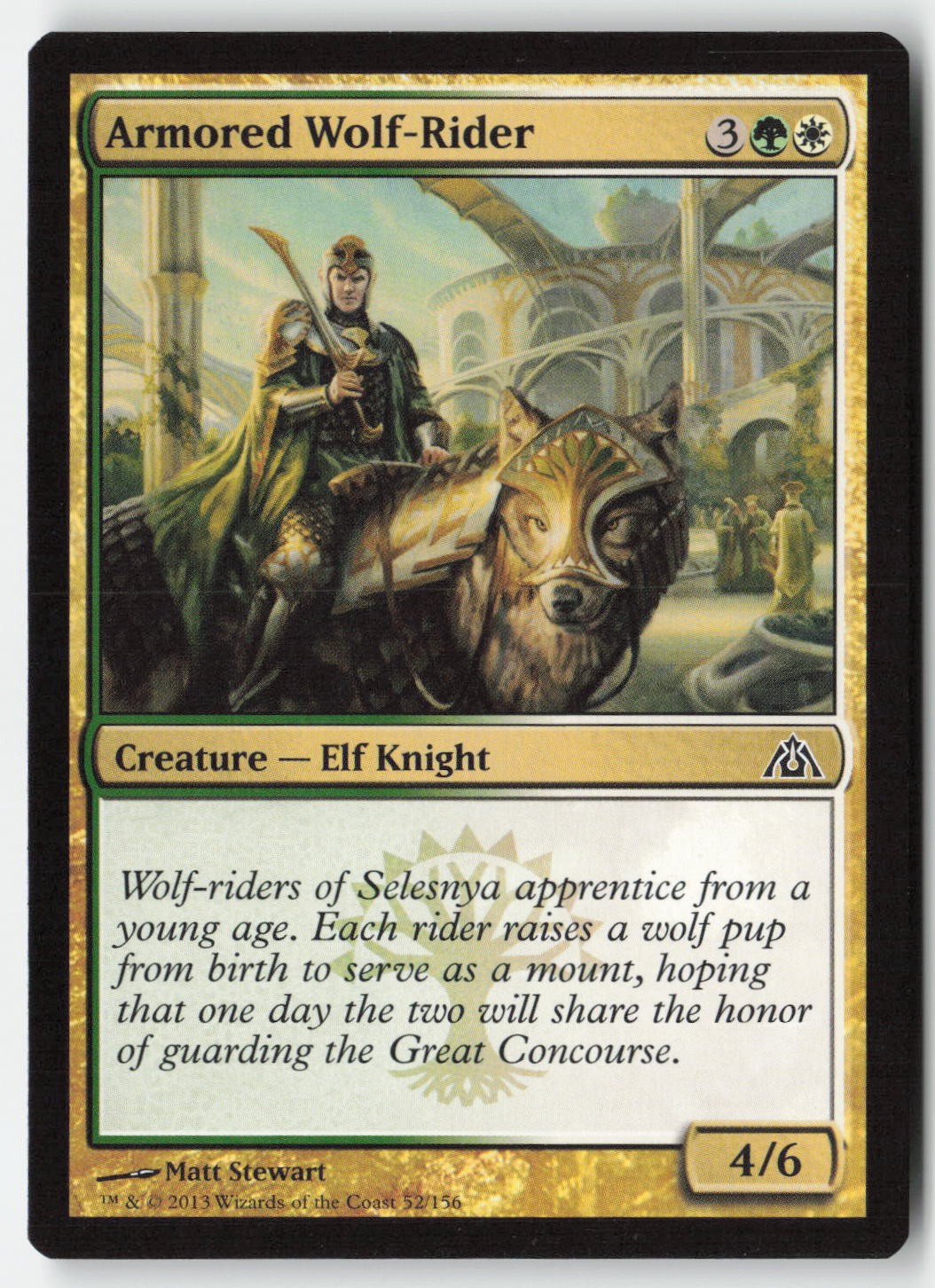 MTG – Armored Wolf-Rider #52 – Regular – DGM Dragon’s Maze
