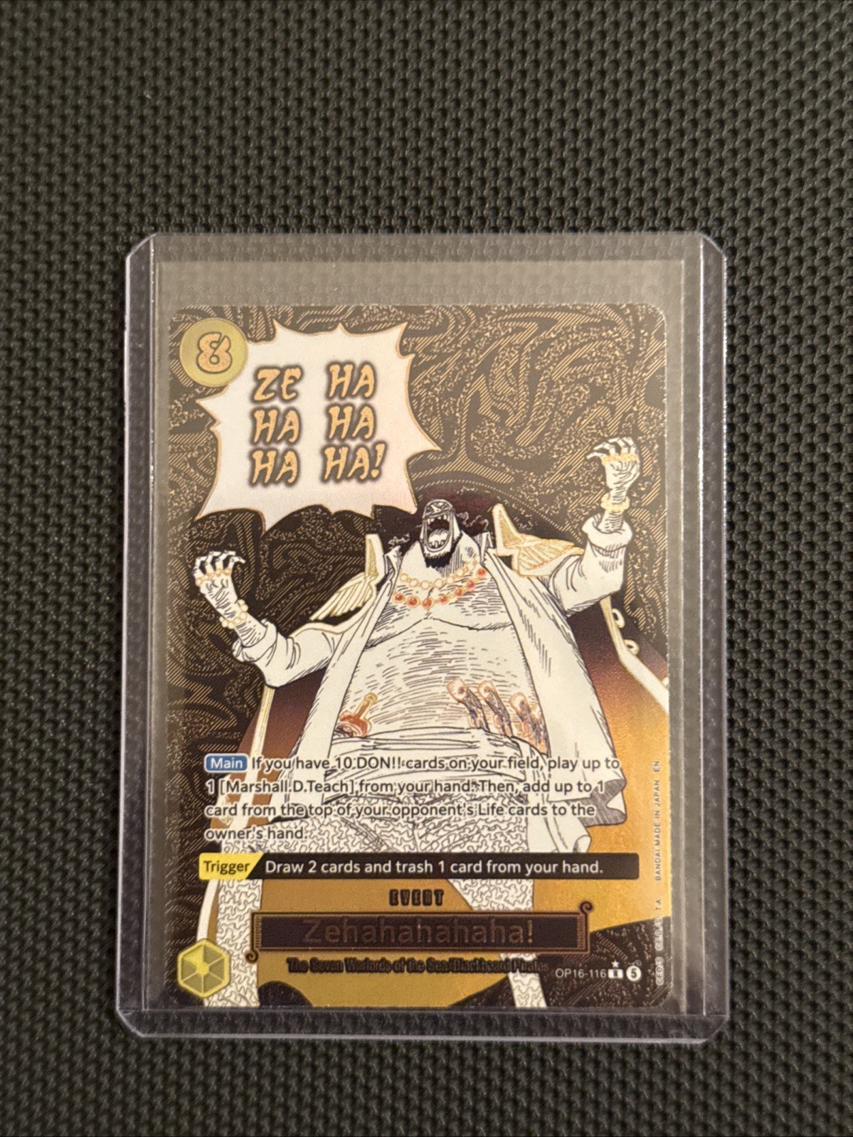 Zehahahahaha! (Alternate Art) One Piece OP16-116 The Time Of Battle Foil
