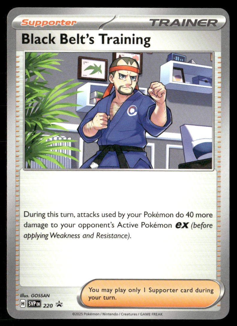 Black Belt’s Training Scarlet & Violet Promo 220 Promo Pokemon Near Mint