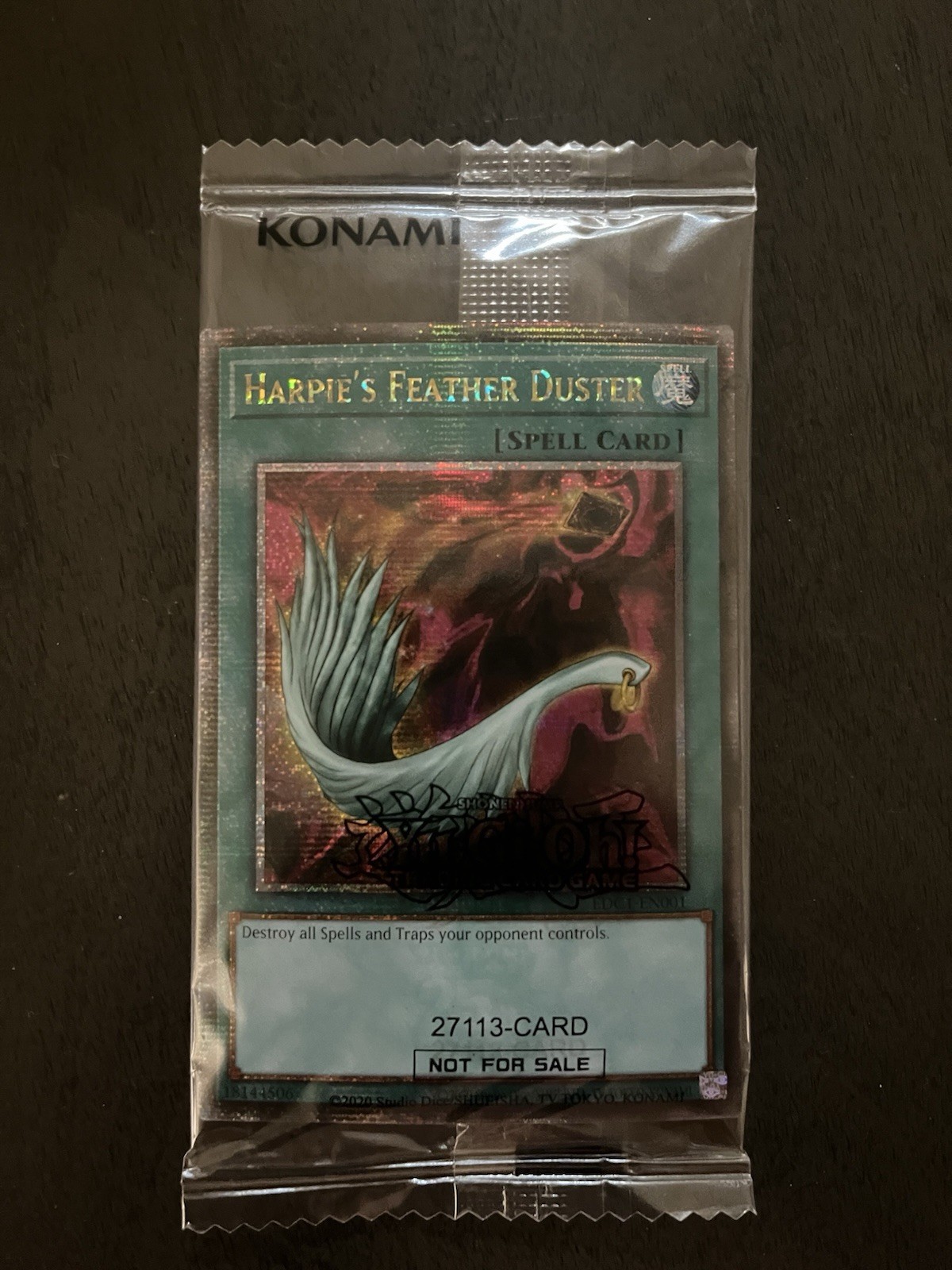 Harpie’s Feather Duster EDC1-EN001 Early Days Collection Promo Card Sealed