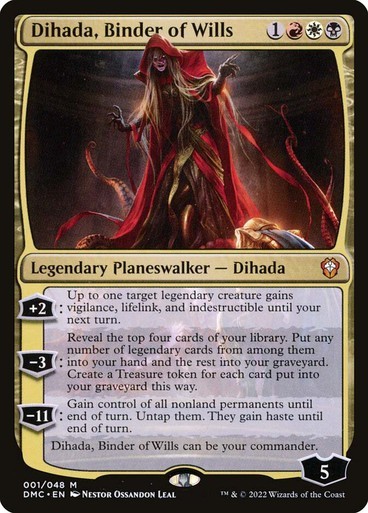 1 x Dihada, BOW Commander Dom MTG 001