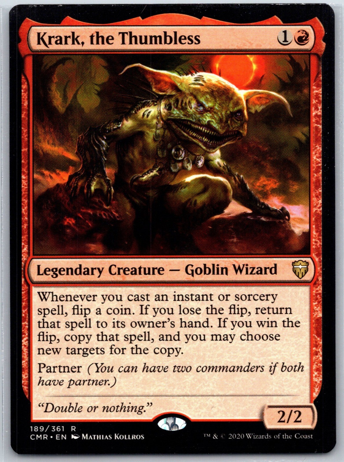 Krark, the Thumbless R Commander Legends 189 NM