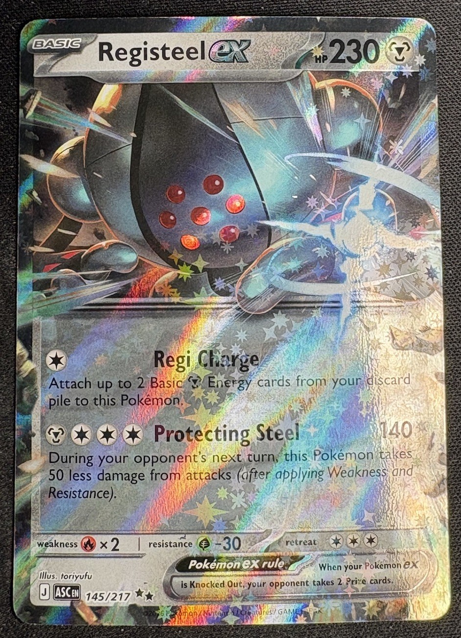 Registeel ex 145/217 Me: Ascended Heroes Holo – NM