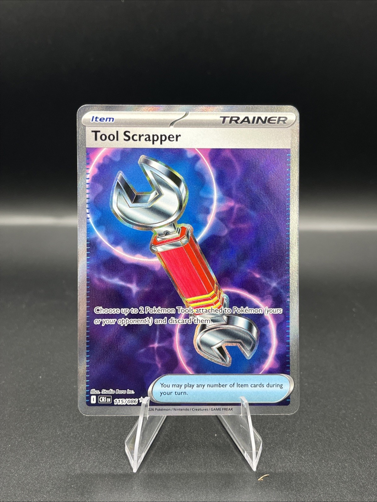 Pokemon Chaos Rising Trainer Tool Scrapper Ultra Rare 115/86