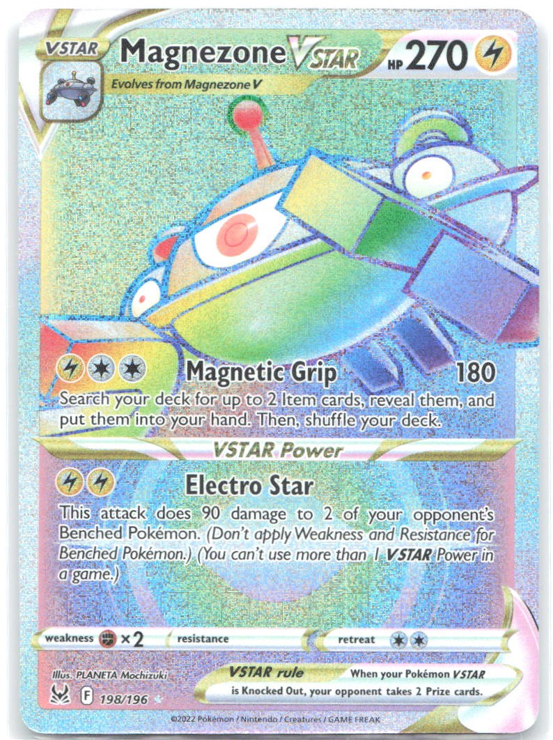 Magnezone VSTAR Secret Holo Secret Rare Lost Origin 198/196 NM PLANETA Mochizuki