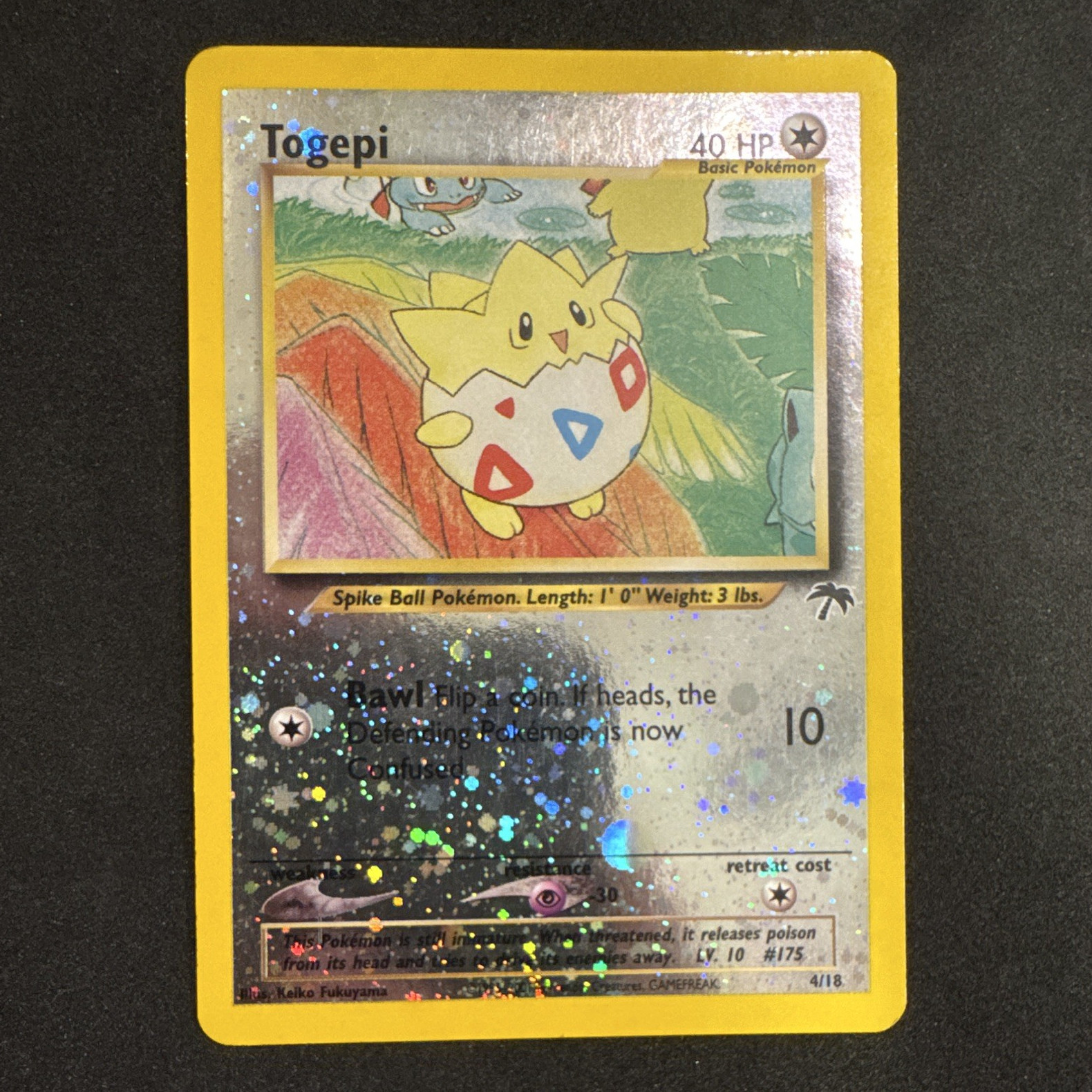 Wizards of the Coast Southern Islands Togepi Reverse Holo 4/18 EN 2001 LP+