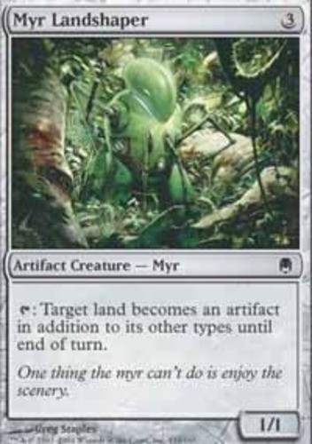 4x MTG Myr Landshaper, Light Play, English Darksteel