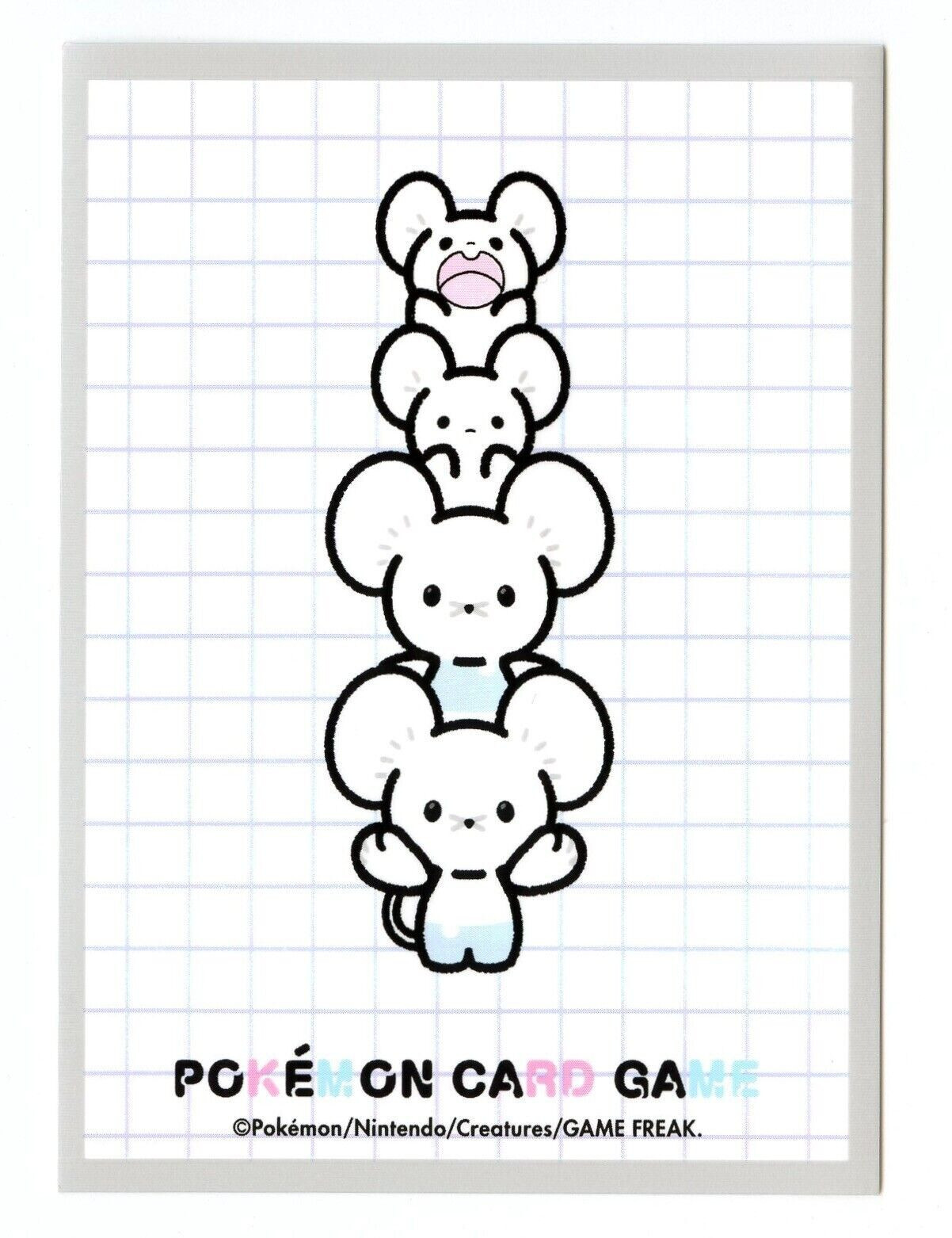 Pokemon Center Japan Card Sleeve Maushold Cute Chibi Grid Lines (Qty x1)-New