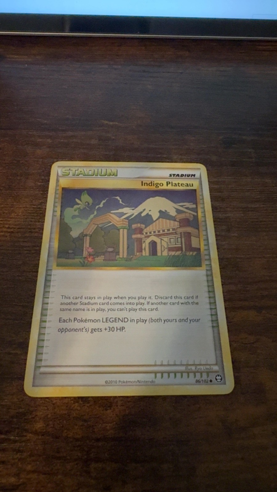 Indigo Plateau 86/102 Uncommon HGSS Triumphant Pokemon Lightly Played