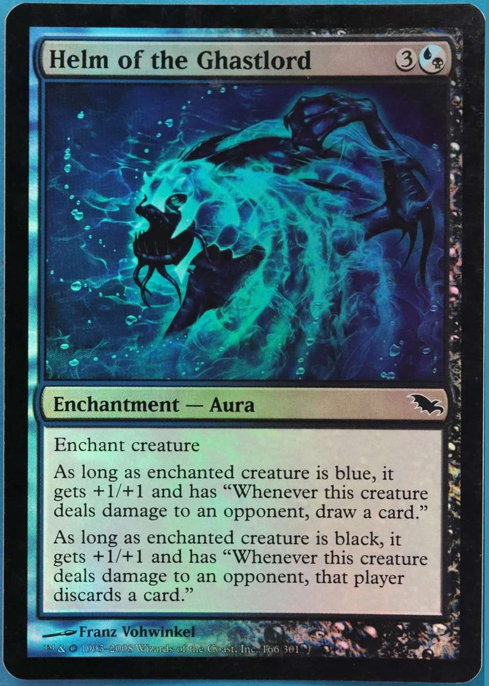 Helm of the Ghastlord FOIL Shadowmoor HEAVILY PLD Common CARD (517146) ABUGames