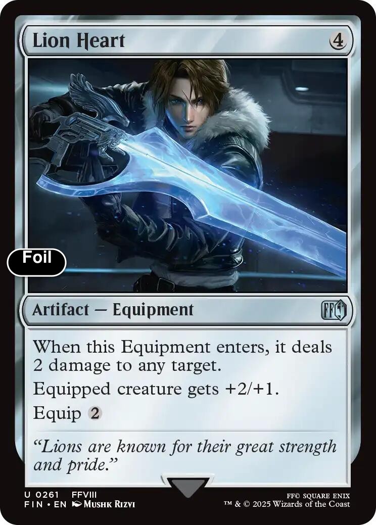 Lion Heart Foil 261 FINAL FANTASY NM EN