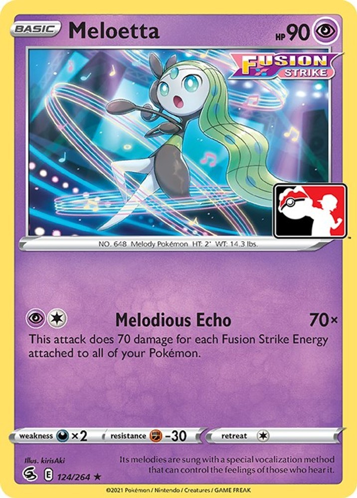 Meloetta 124/264 Prize Pack Series Cards Holofoil