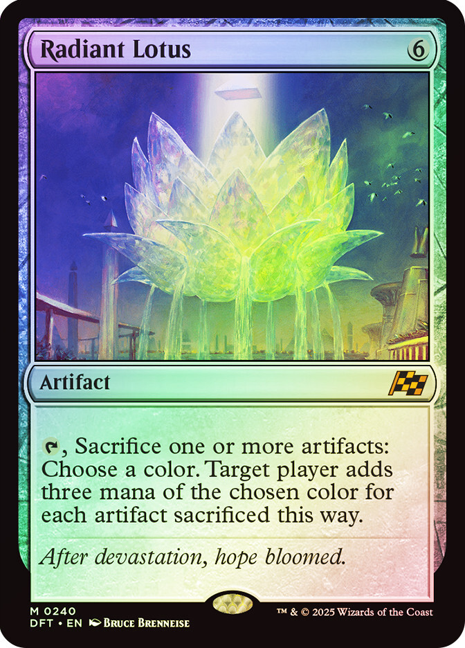 MTG FOIL Radiant Lotus – Aetherdrift #240