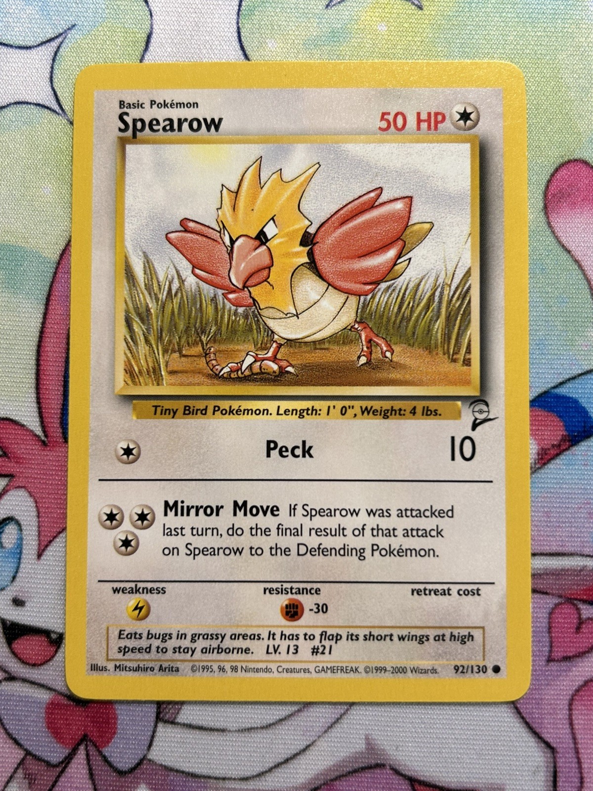 Spearow 92/130 Common Base Set 2 Pokemon LP