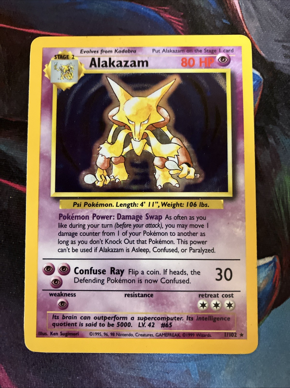 Alakazam 001/102 Base Set Holo