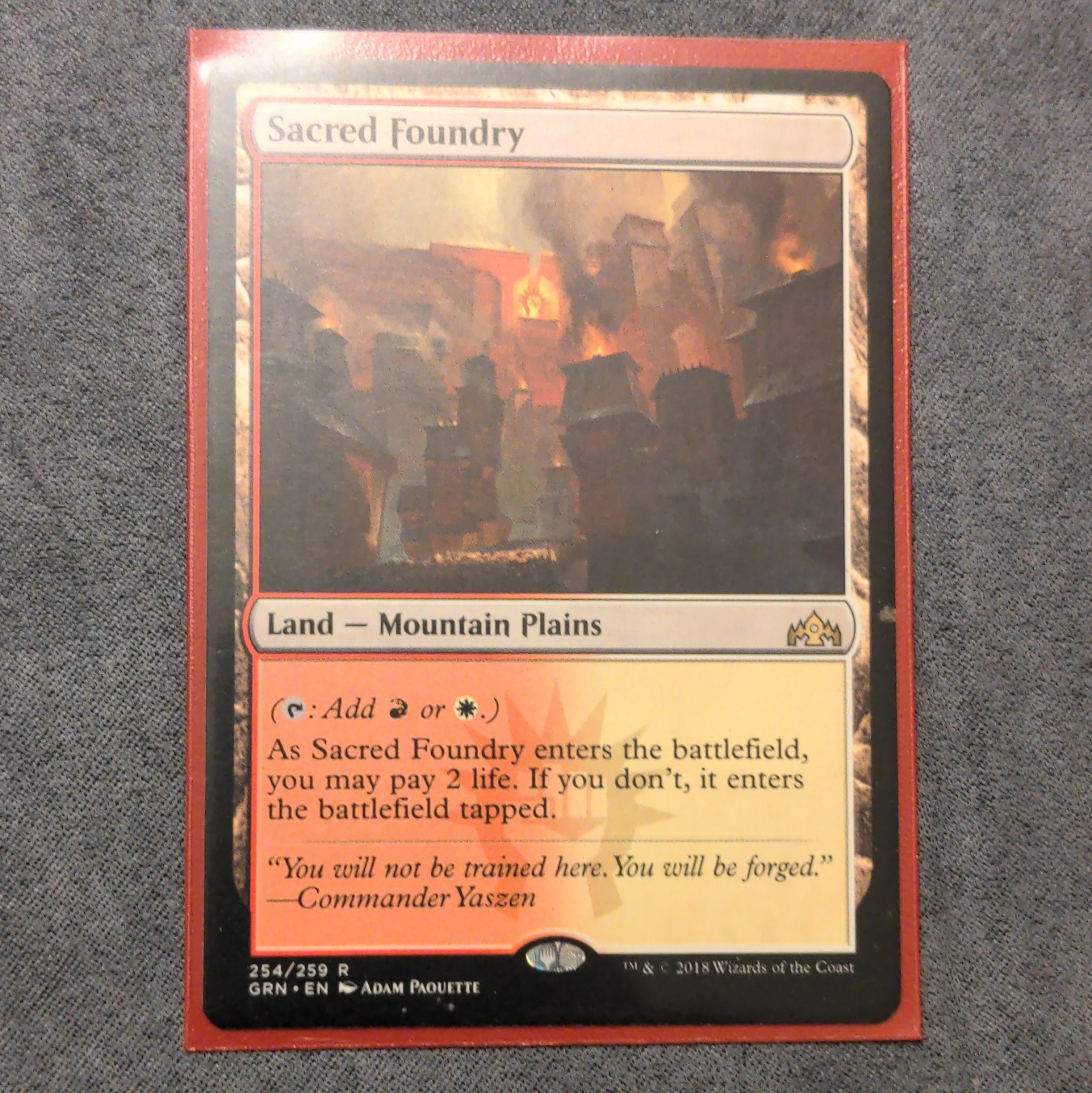 MTG, Sacred Foundry #254/259, Guilds of Ravnica NM