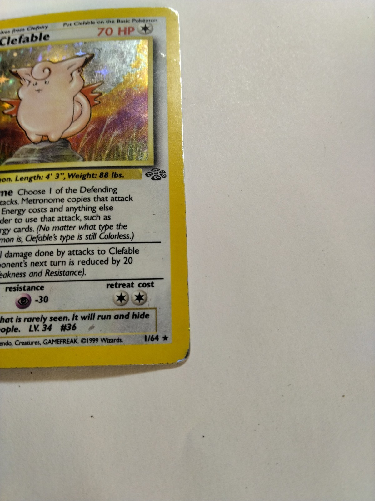 Clefable 01/64 Jungle Holo