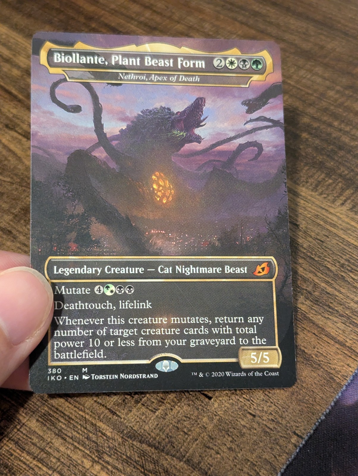 MTG Magic The Gathering Biollante Plant Beast Form Godzilla Card