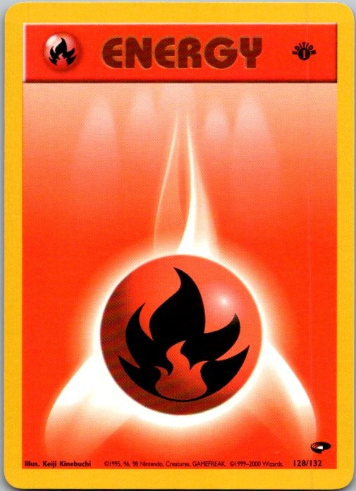 Fire Energy Gym Challenge 128/132 NM 1st Edition