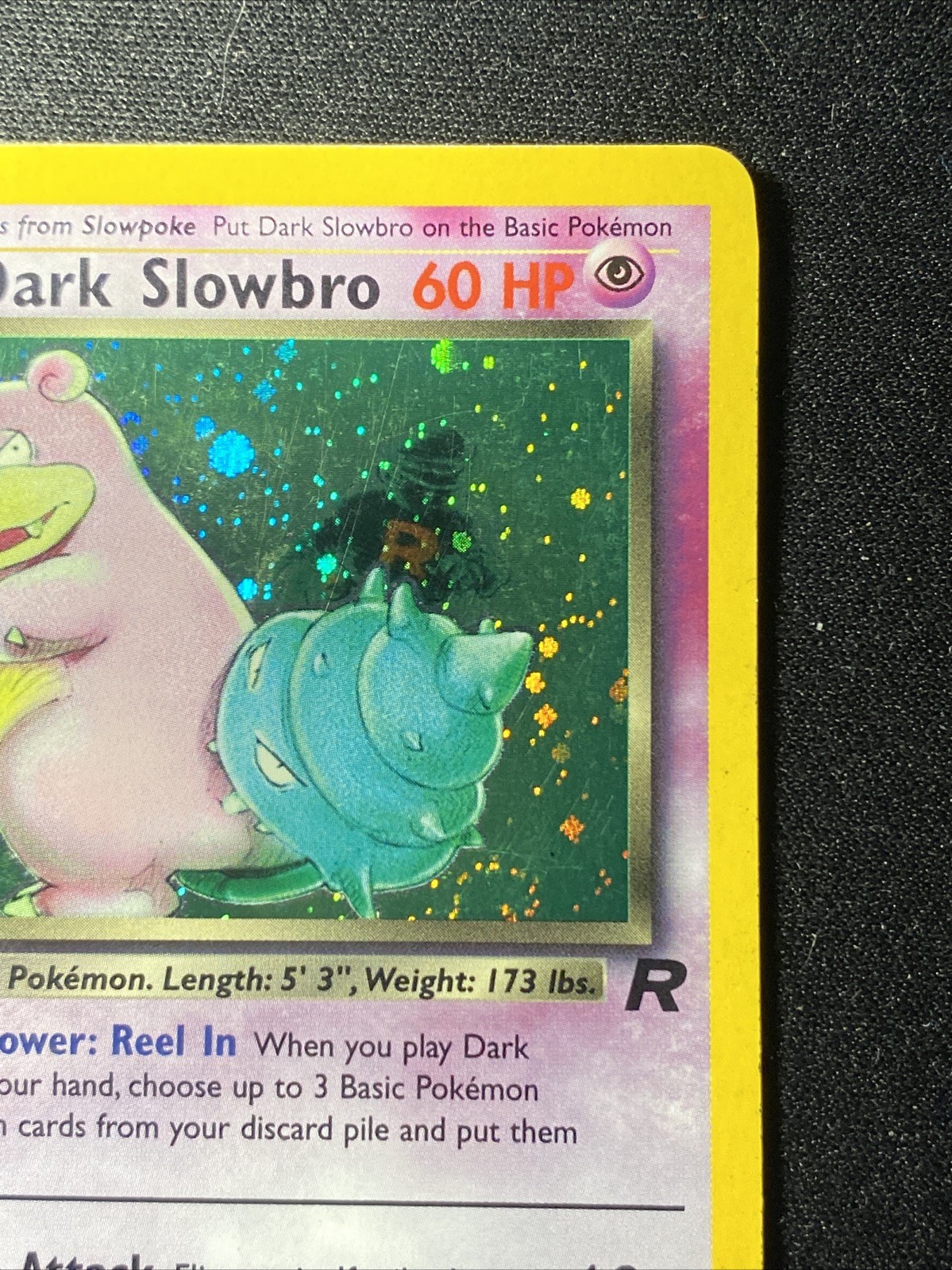 Dark Slowbro 12/82 Pokémon TCG Team Rocket Unlimited Holo Rare Vintage 2000 WOTC