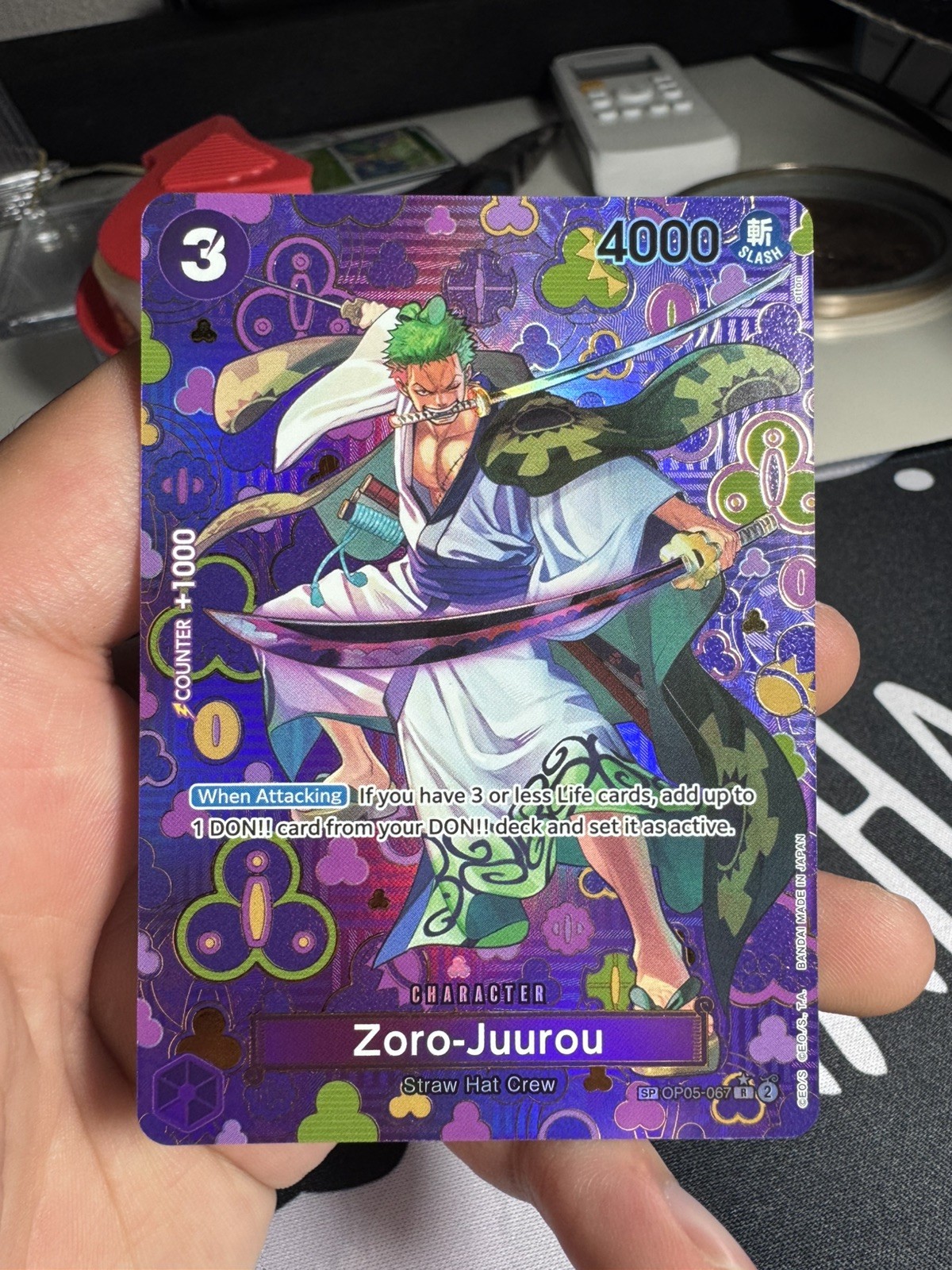 Zoro-Juurou (SP) OP05-067 Emperors in the New World (SEE ALL PICTURES / DENT)