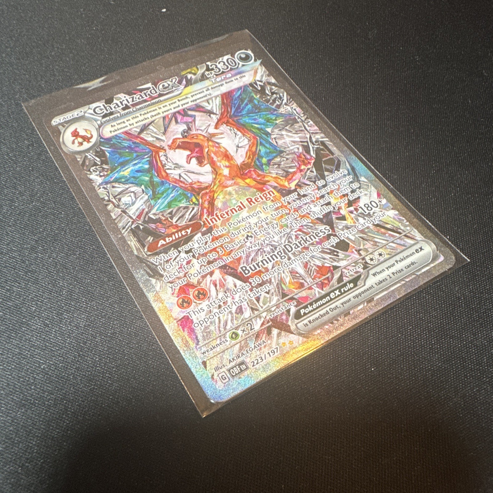 The Pokémon Company Charizard ex 223/197 Obsidian Flames SIR Full Art Holo Eng