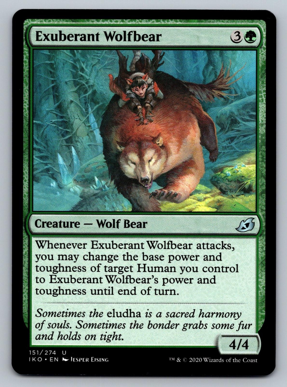 Exuberant Wolfbear 151 Ikoria: Lair of Behemoths Magic: The Gathering NM Ejsing