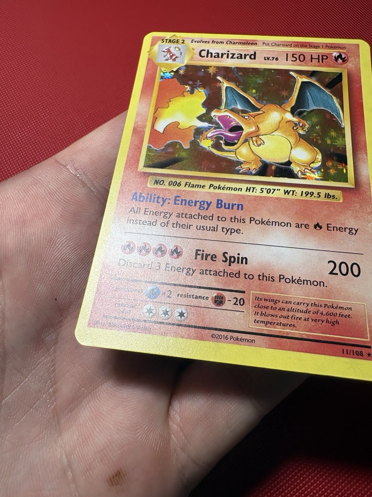 Charizard 11/108 Holo Rare XY Evolutions Pokemon Card LP