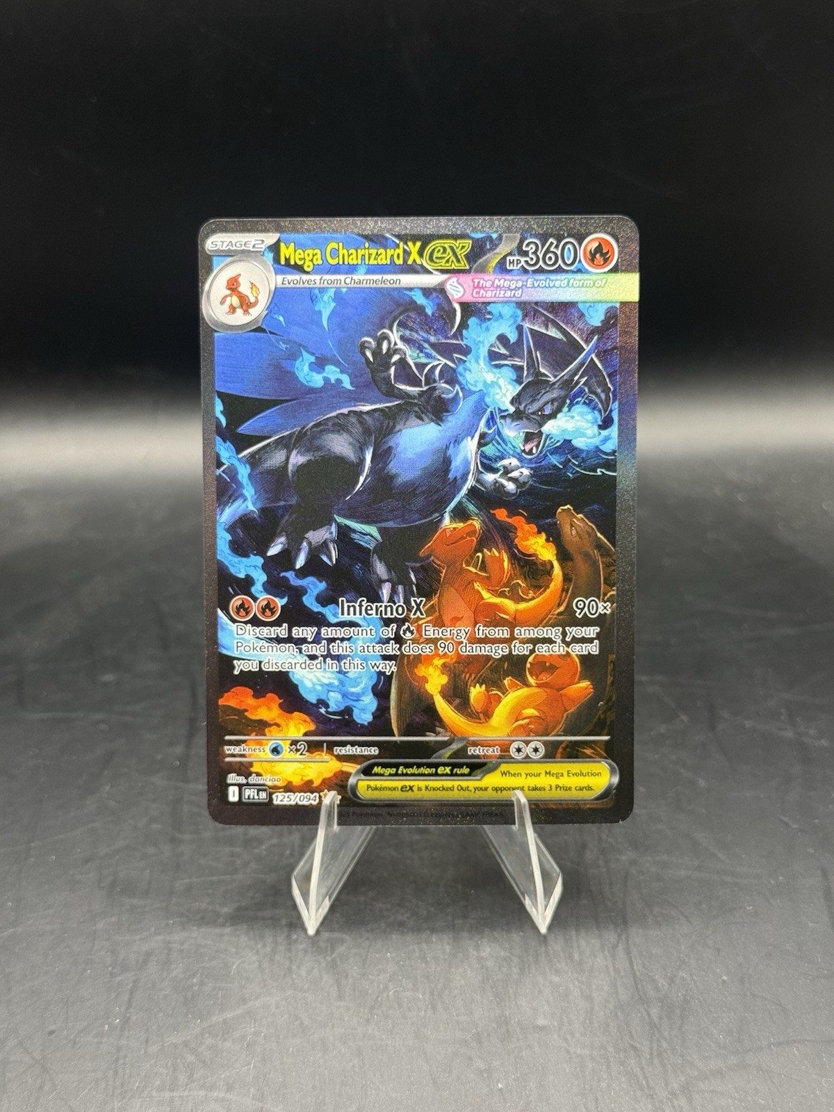 Mega Charizard X ex 125/094 Me02: Phantasmal Flames Holo