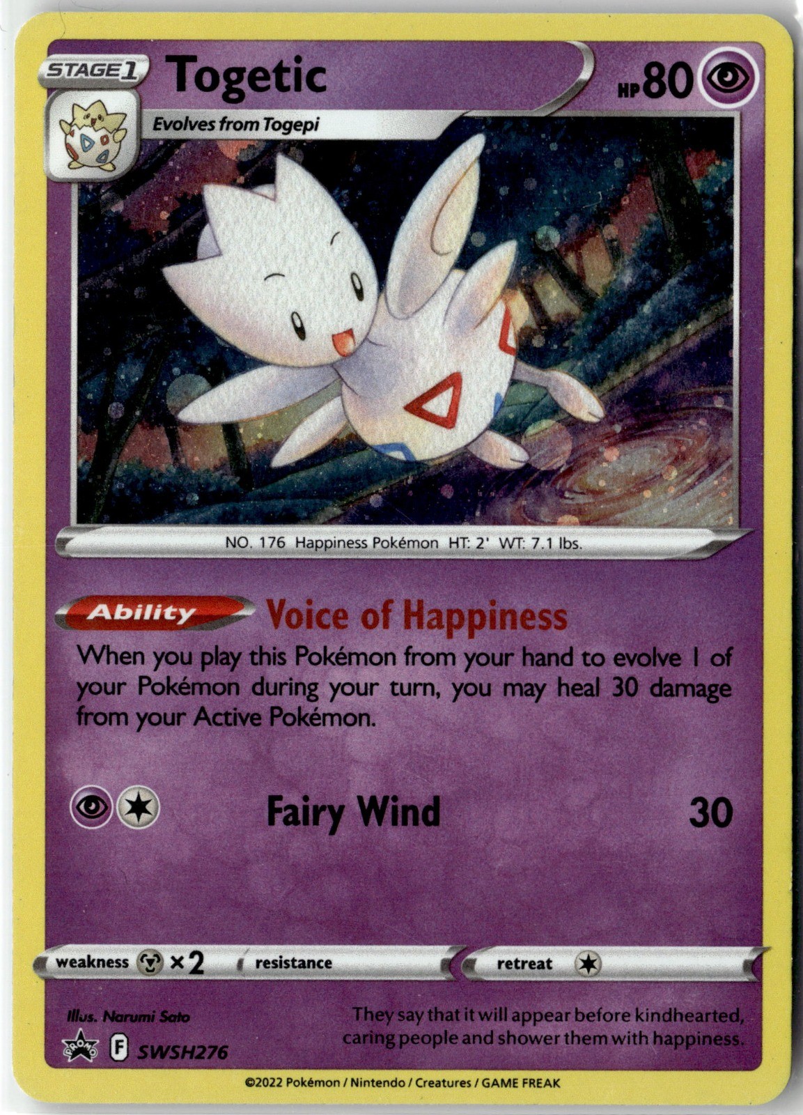 Togetic Promo SWSH: Sword & Shield Promo Cards SWSH276 Holo NM