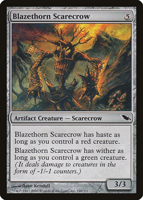Blazethorn Scarecrow NonFoil Shadowmoor 246 NM MTG