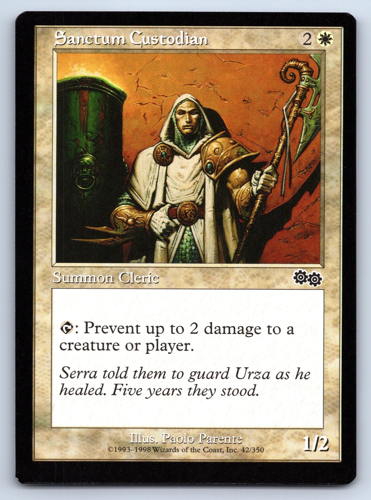 MTG Sanctum Custodian Normal C Urza’s Saga (USG) 42 NM Magic