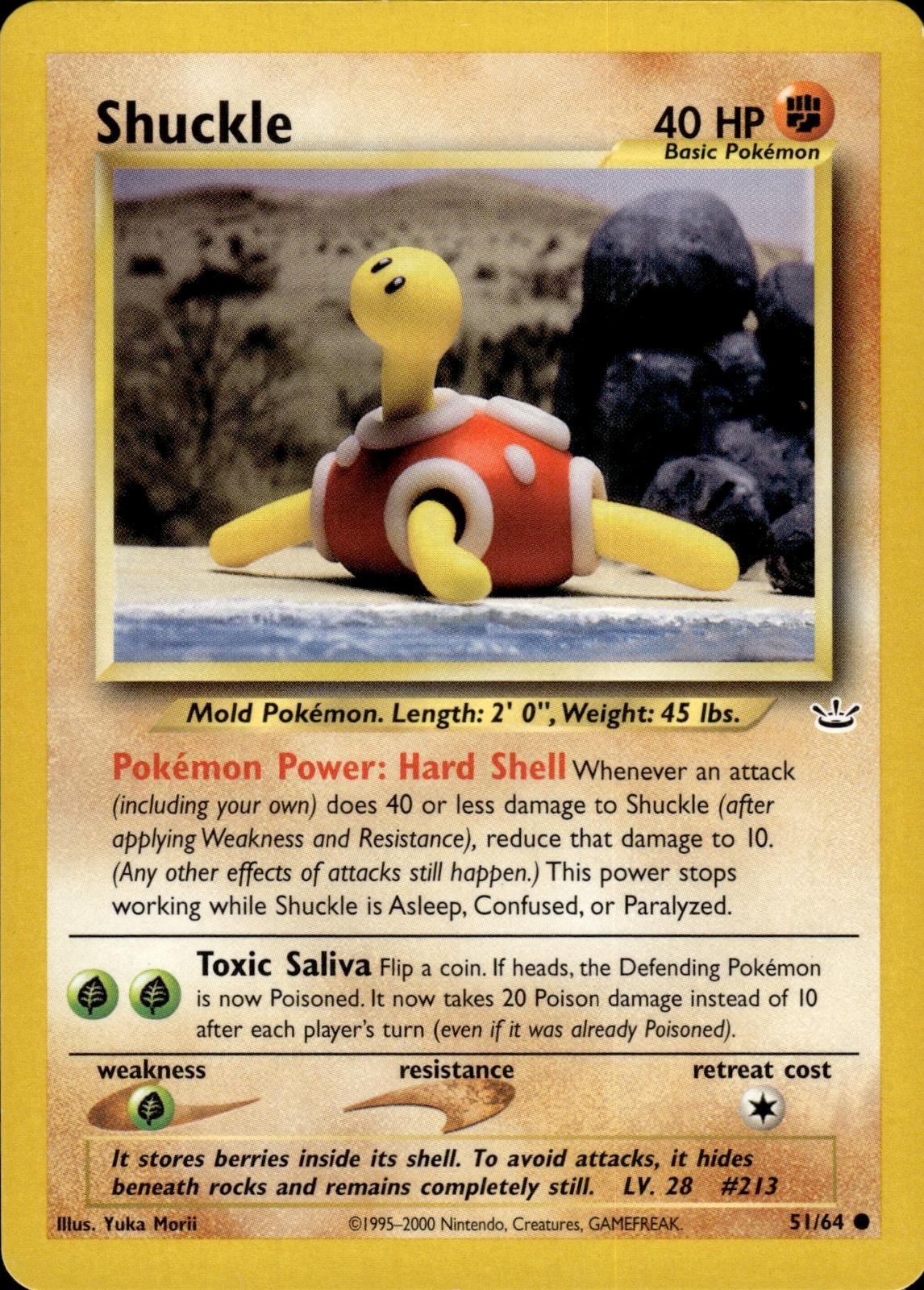 Pokemon Neo Revelation Common Shuckle 51/64 – Near Mint (NM)
