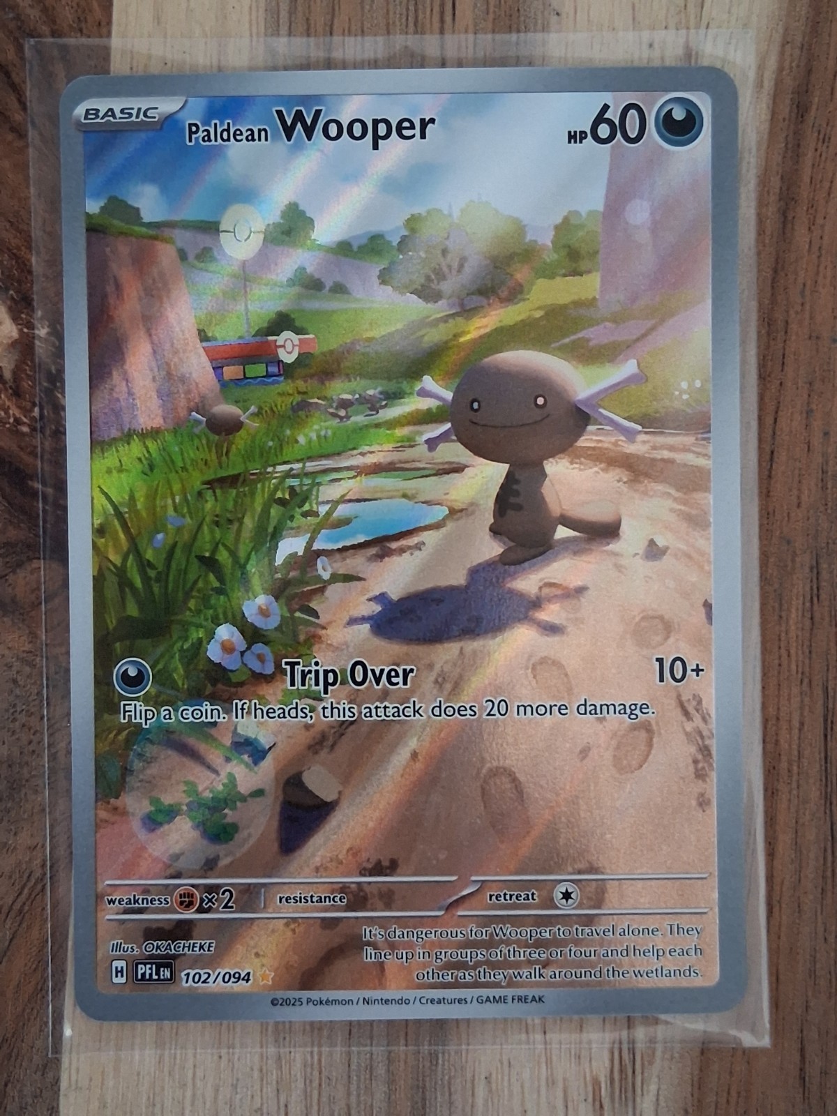Paldean Wooper 102/094 Me02: Phantasmal Flames Holo