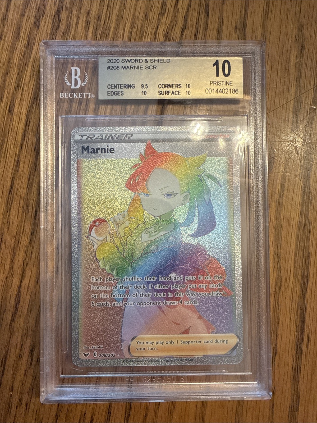 MARNIE 208/202 Rainbow Rare BGS 10 – Only 32 Graded 10!