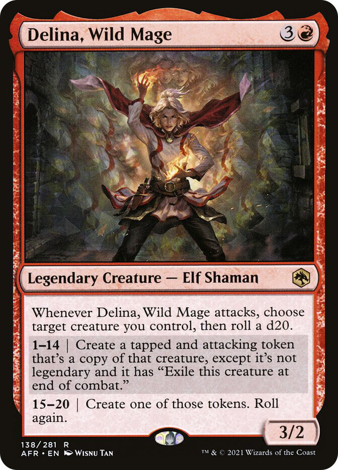 MTG Delina, Wild Mage – Adventures in the Forgotten Realms