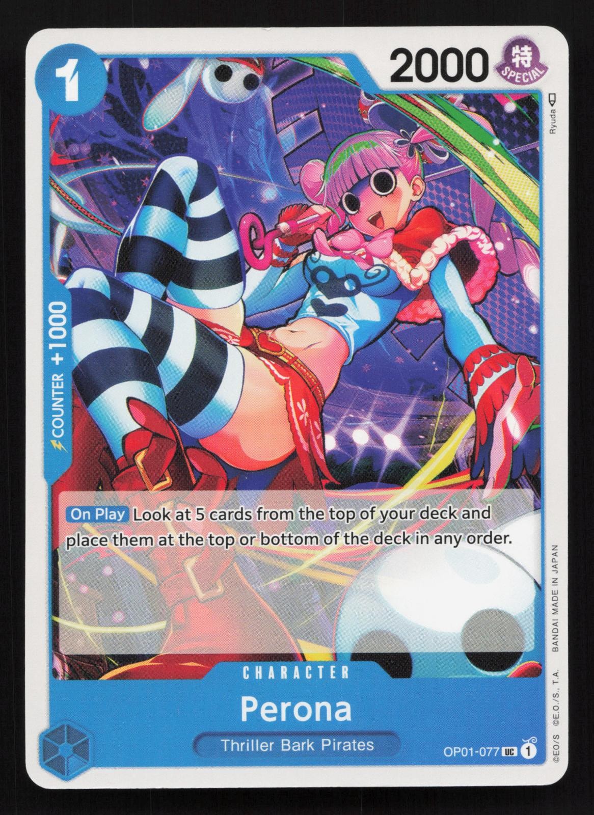 Perona OP01-077 Uncommon Romance Dawn One Piece Card