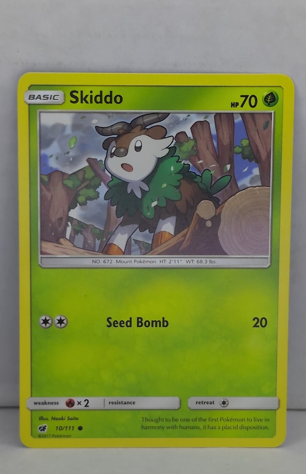 Skiddo 10/111 Sm-Crimson Invasion Regular