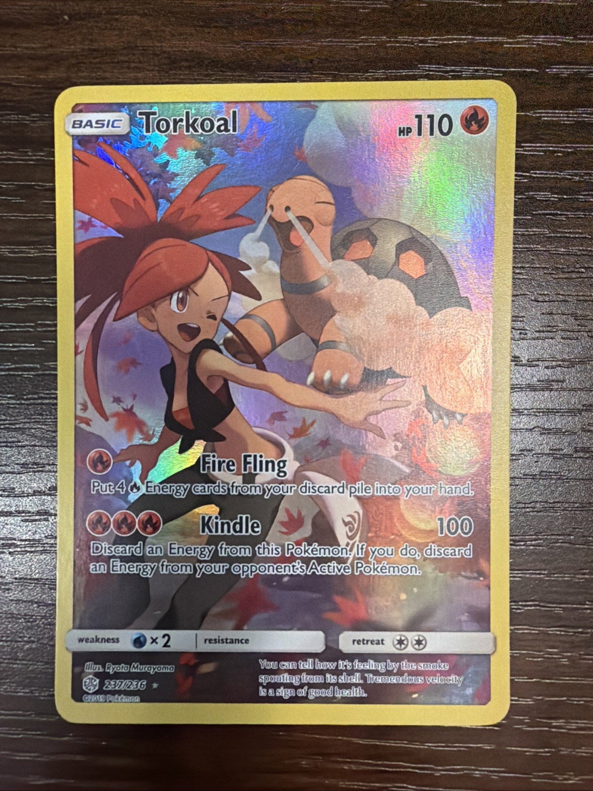 Torkoal (Secret) 237/236 Sm-Cosmic Eclipse Holo