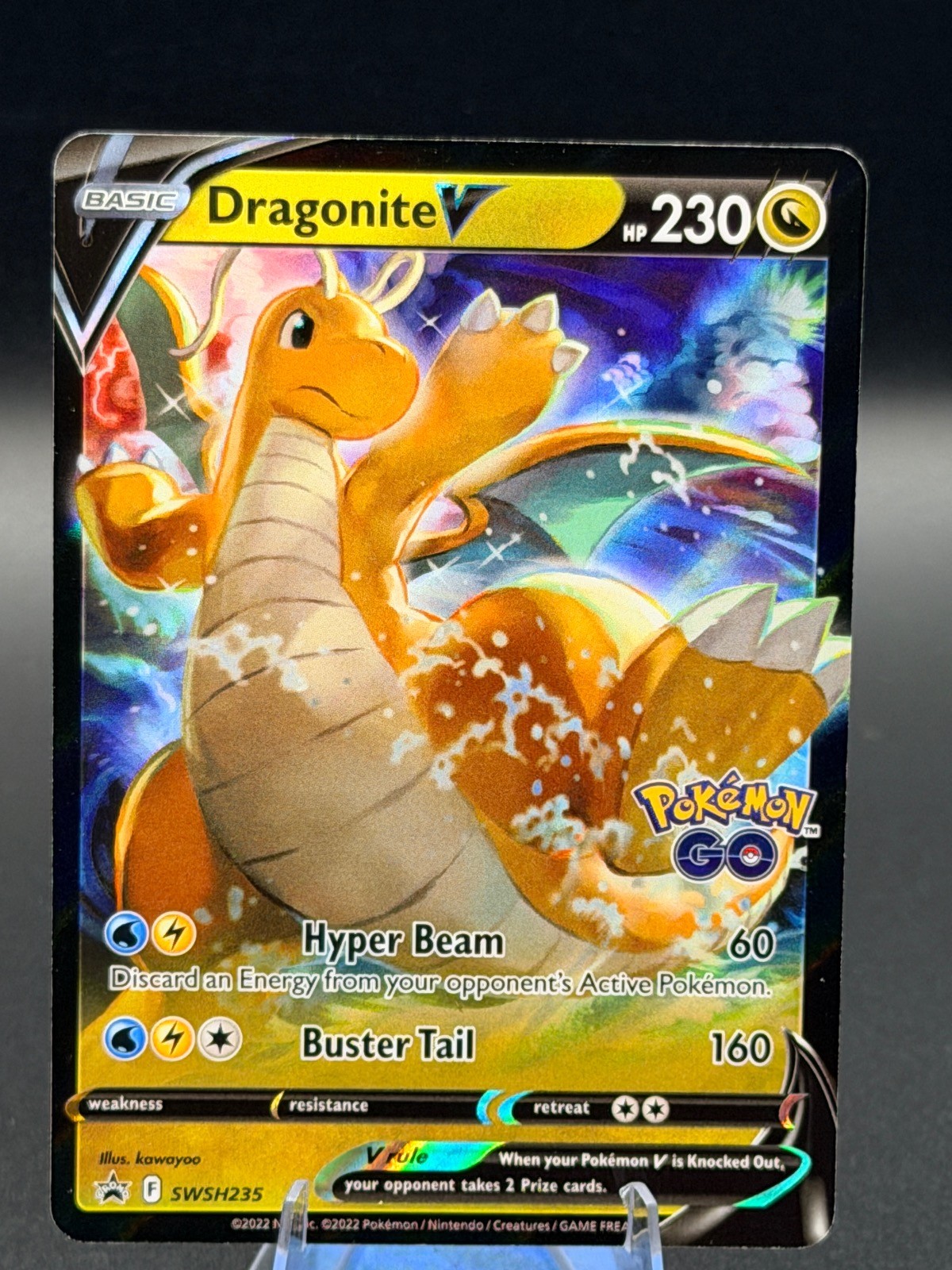 Dragonite V SWSH235 Holo Promo Sword & Shield Promo Pokemon Lightly Played SWSD