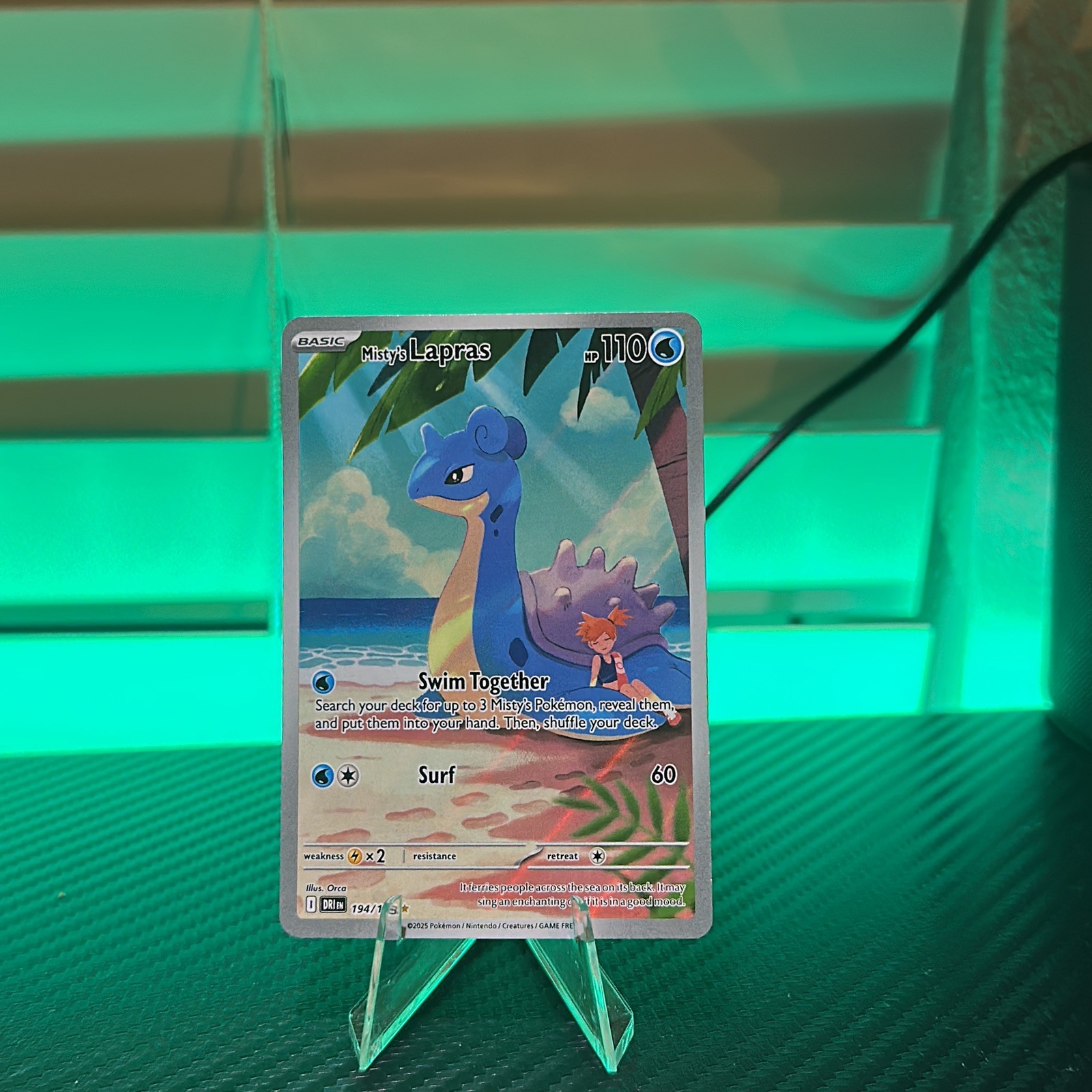 Misty’s Lapras 194/182 SV10: Destined Rivals Holo