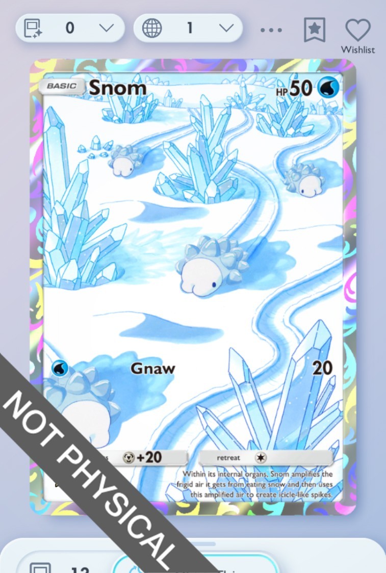 Pokemon TCG POCKET – Snom 1⭐, Paradox Drive, English