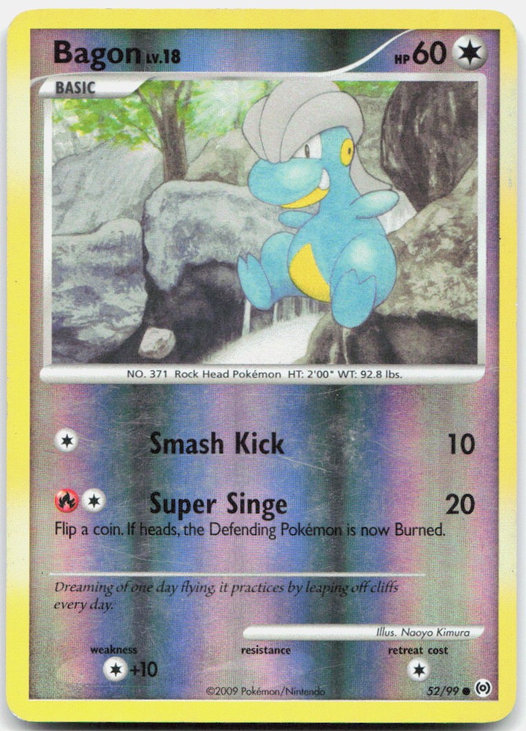 Pokemon TCG Bagon Arceus Common 52/99 Reverse Holo