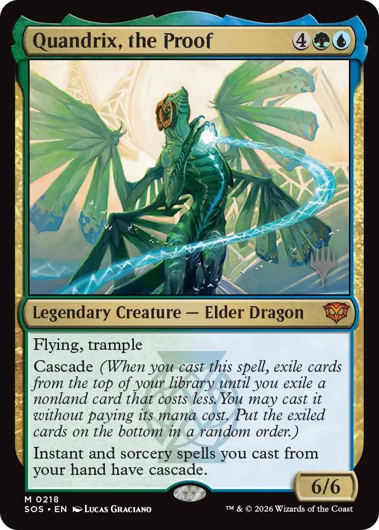 Foil Quandrix, the Proof – 218 – NM – Promo Pack: Secrets of Strixhaven