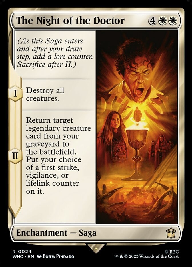 The Night of the Doctor 0024 Non Foil Rare Doctor Who Commander MTG Near Mint