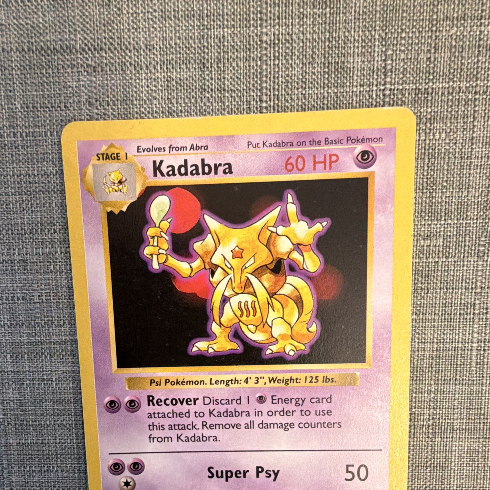 Wizards of the Coast Pokémon TCG Kadabra 32/102 Base Set Unlimited 60 HP English
